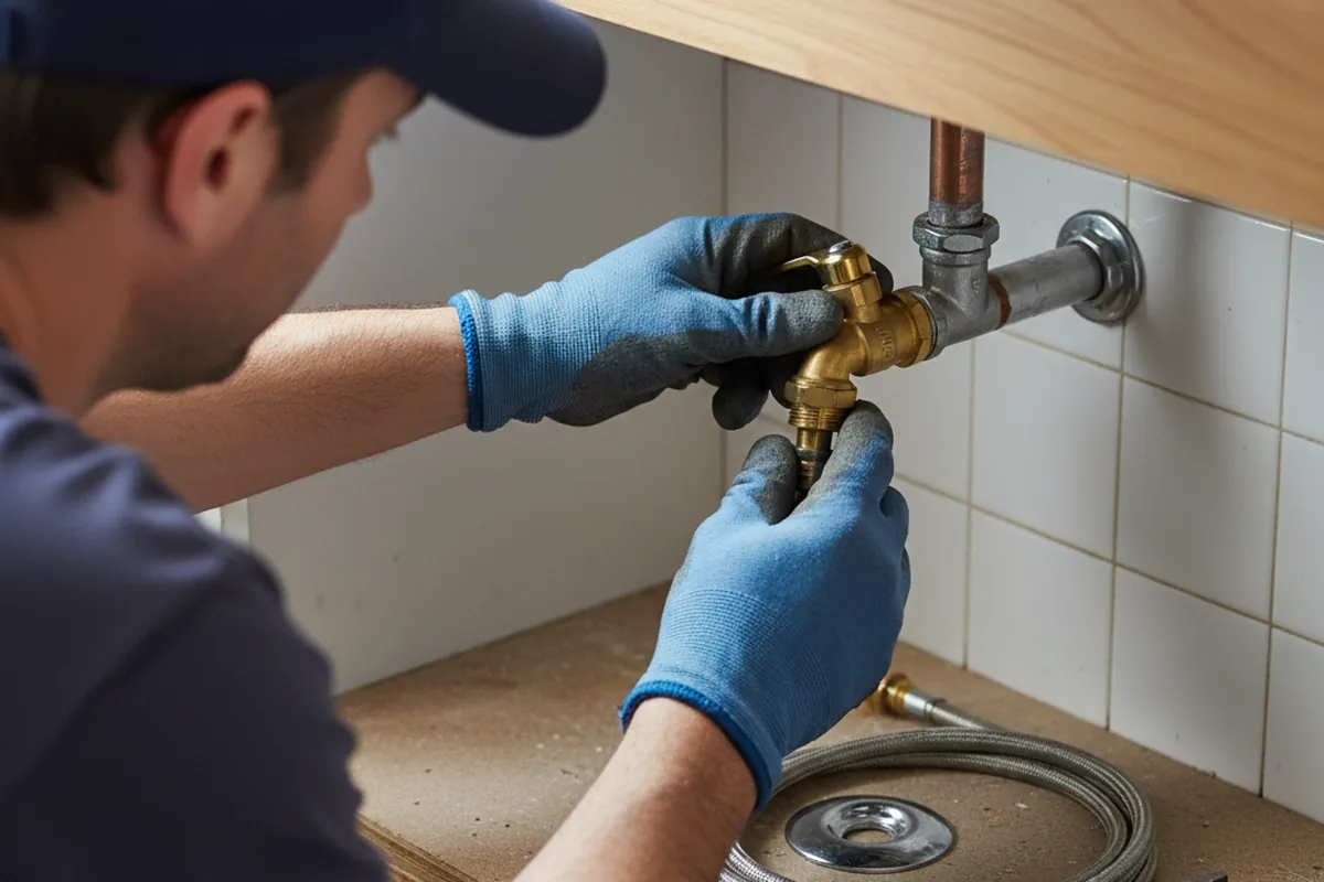 Shutoff valve and fitting work during Faucet and Fixture Repair in Parris Island